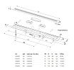 Душевой лоток Plast Brno SZA4550 550 мм с решеткой, комбинированный затвор