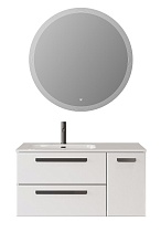 Мебель для ванной Cezares Eco-Cer-N 100 см 2 ящика, 1 дверца, левая Bianco Lucido