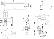 Душевой набор Paffoni Light KITZLIG011CR071 хром