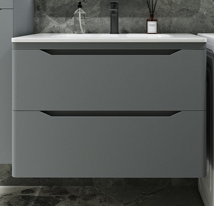 Тумба с раковиной Style Line Марелла Люкс Plus 80 см подвесная