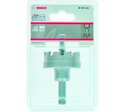 Коронка Precision for Sheet Metal с твердосплавными напайками 46 мм Bosch 2608594149