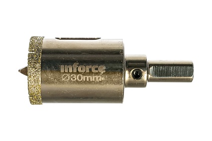 Коронка алмазная по стеклу и керамике (30 мм; 30 мм) Inforce 11-01-069