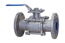 Кран шаровый полнопроходной DN.ru кшфпт-iso.316.180 ду100 ру16 трёхсоставной, iso-фланец D160-09949