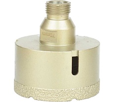Коронка алмазная, вакуумное спекание (70х40 мм; 1/2&quot;; М14) TECH-NICK TUK 136.600.7028