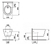 Подвесное биде Laufen Kartell 8.3033.1.400.302.1-LCC c покрытием