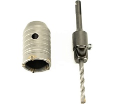 Коронка твердосплавная ударная в сборе с держателем SDS+ 45 мм Bohrer 30945000