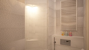 Дизайн-проект ванной комнаты "Грациозная орхидея"