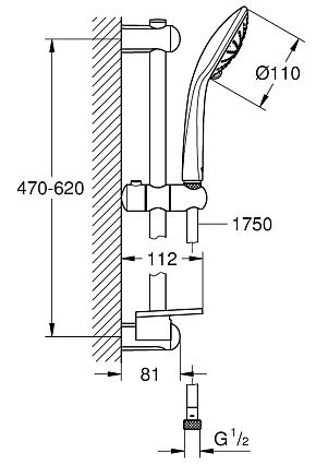 Душевой гарнитур Grohe Euphoria Massage 27231001