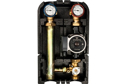 Насосная группа с 3-х ходовым приводным смесителем (1", с насосом Grundfos UPSO 25-65) STOUT SDG-0007-002502