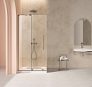 Душевая перегородка Vincea Волк-Ин (Walk-In) VSW-4WSL120CLGM-L 120x200 вороненая сталь, прозрачное, левая