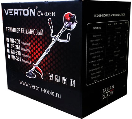 Бензиновый триммер Verton garden BR-260 Professional 01.5985.8645
