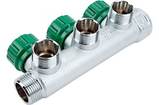 Регулируемый коллектор с 3 отверстиями FAR 3/4&quot; М24х19 FK 3850 C34