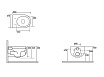 Подвесной унитаз Kerasan Flo 311101, безободковый