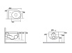 Подвесной унитаз Kerasan Flo 311101, безободковый