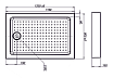 Поддон для душа Vincea VST-3AR 120x80 белый