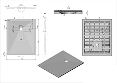 Поддон для душа Vincea VST-4SR9011G 110x90 серый