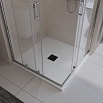 Поддон для душа BelBagno TRAY-MR-UNO-A-80-35-W-NO 80x80 белый, накладка черный