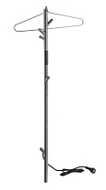 Полотенцесушитель электрический Bemeta 704155015 30W 103x1180 стойка, графит матовый