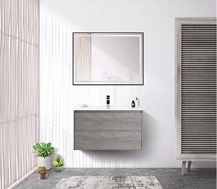 Тумба с раковиной BelBagno Kraft 39-800 80 см Cemento Grigio