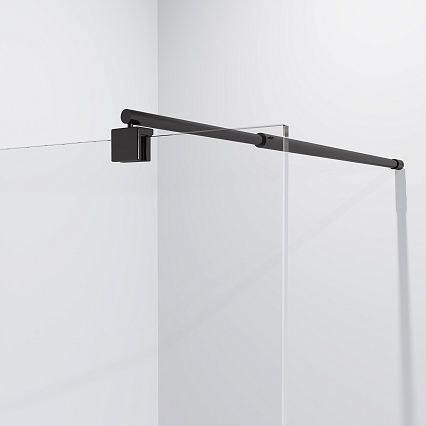 Душевая перегородка Niagara Eco NG-551-70BLACK 70x190 стекло прозрачное, черный