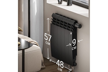 Радиатор Royal Thermo BiLiner 500 /Noir Sable VR - 6 секций НС-1196685