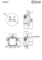 Душевой набор Black&White Universe U7566GM серый матовый