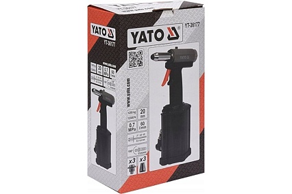 Пневмозаклепочник Yato 4.0-6.4 мм YT-36177