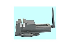 Станочные тиски CNIC Q13 QB250 250 мм, чугунные, поворотные, с открытым винтом, ход 280 мм 71406