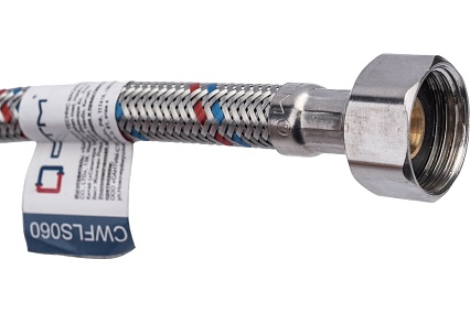 Подводка для смесителей СТМ сталь, 1/2xM10x60 см., длинный штуцер CWFLS060