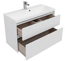 Мебель для ванной Aquanet Гласс 100 см белый