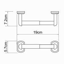 Держатель туалетной бумаги WasserKRAFT Oder K-3022