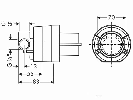 Смеситель для душа Hansgrohe Logis 71666000