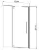 Душевая дверь Vincea Slim-N VDP-4SN110CL 110x195 хром, прозрачная