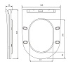 Крышка-сиденье Art&Max Ovale AM011SC-MB с микролифтом, черный матовый