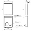 Зеркальный шкаф Lemark Element 60x80 с подсветкой LM60ZS-E, белый глянец