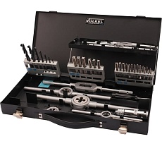 Набор метчиков и плашек VOLKEL M3-M12 HSS-G 45пр V49101