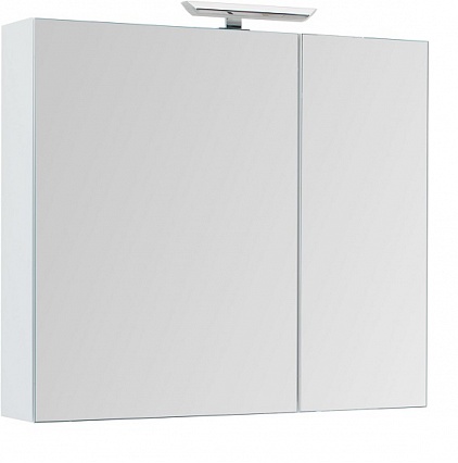 Зеркальный шкаф Aquanet Йорк 100 см, белый глянец