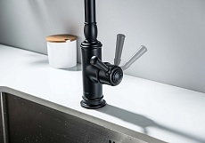 Смеситель для кухни Aquatek Классик AQ1580MB черный матовый