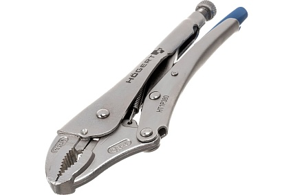 Зажимные клещи Hoegert Technik круглые губки, 250 мм HT1P380