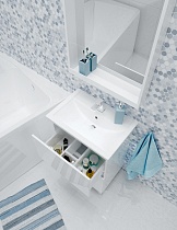 Мебель для ванной 1MarKa Aris 70 см белый глянец