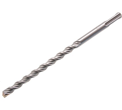 Бур по бетону, двойная спираль, Cobalt W-tip (12x210 мм; SDS PLUS) Denzel 705024