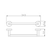 Полотенцедержатель Rav Slezak COA0701/30 34.3 см хром