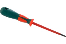 Шлицевая диэлектрическая отвертка Jonnesway SL, DV13S4100 (D19S4100), 4х100мм