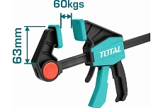 Быстрозажимная струбцина Total THT1340603