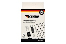 Набор отверток для точных работ Kranz сталь S2, 40 предметов KR-12-4773
