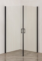 Душевой уголок Orange E04-090TB 90x90 прозрачный, квадрат, профиль черный