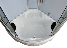 Душевая кабина Timo Standart T-6635SF Silver Fabric 135x135, без г/м, матовые стекла, хром