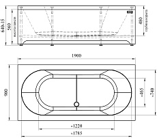 Фронтальная панель Радомир Вальс, Прованс 190x56