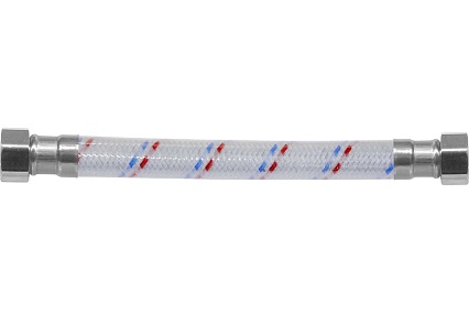 Гибкая подводка для воды ЦС ГИГАНТ 17 нейлон 1/2”Г х 1/2Г L-60 см, штука ГП002297