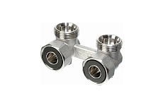 Угловой узел с шаровыми кранами Comisa плоский, двухтрубный 3/4 8821015